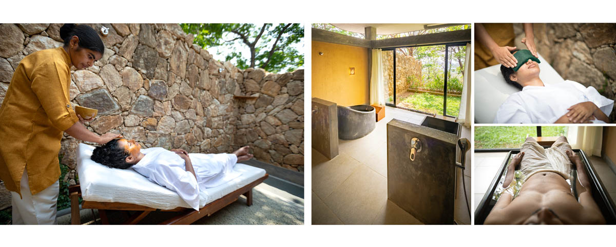 A guest receiving a gentle natural wellness treatment